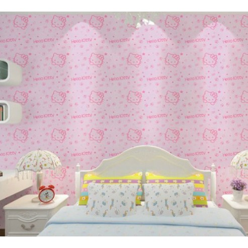 1 mét decal dán tường hello kitty chữ khổ 60cm keo sẵn