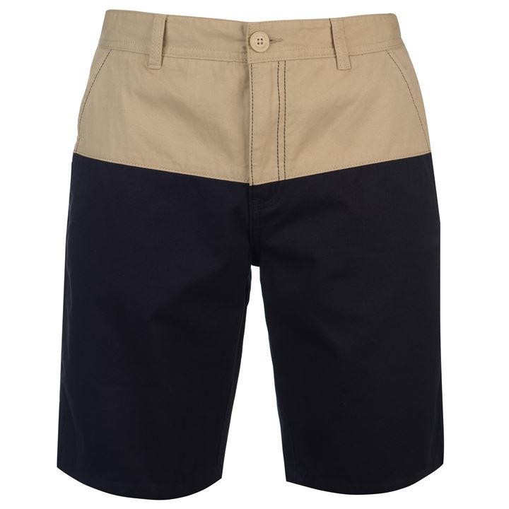 Quần short nam Pierre Cardin Panel Chino (màu Stone/Navy) - Hàng size châu Âu