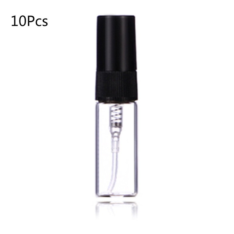 Set 10 Lọ Thủy Tinh Rỗng Dạng Xịt 2ml 3ml 5ml 10ml Đựng Mỹ Phẩm Tiện Dụng Khi Đi Du Lịch