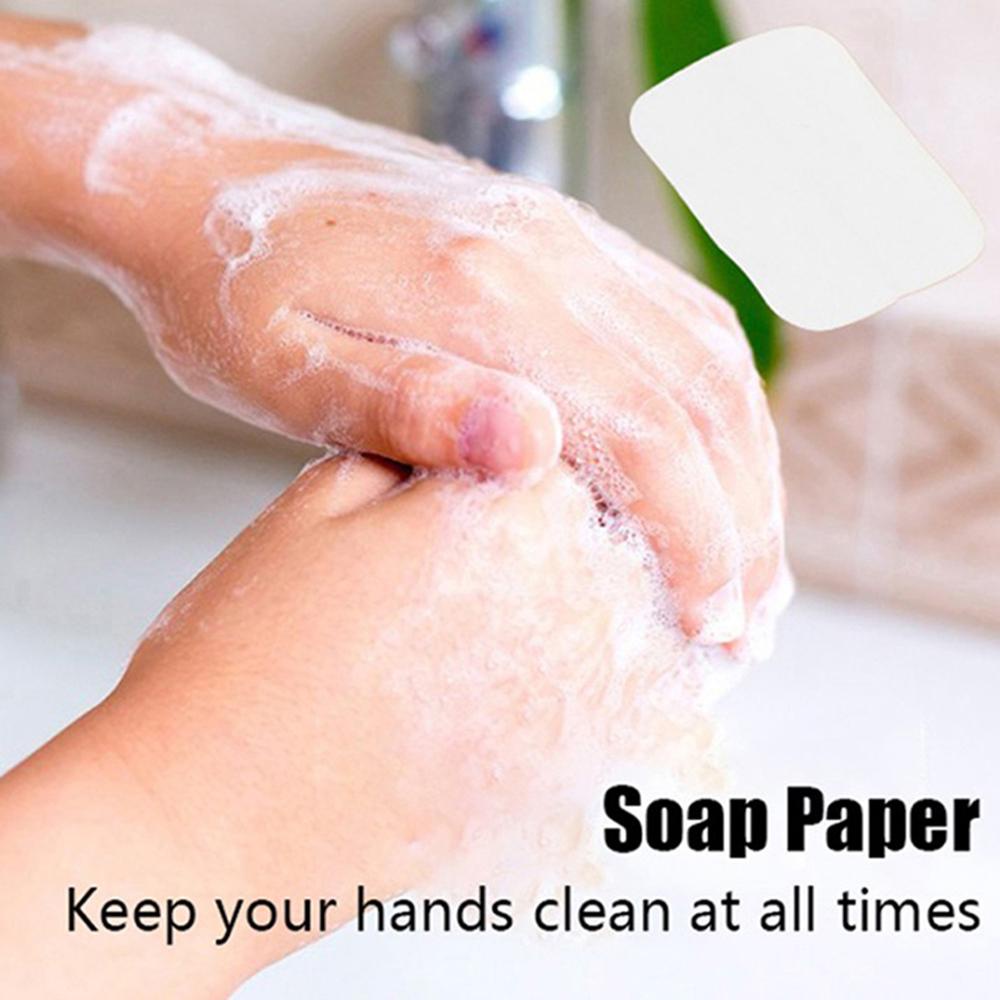 OCEANMAP Hộp 50 Miếng Xà Phòng Giấy Handmade Có Mùi Thơm Tiện Dụng