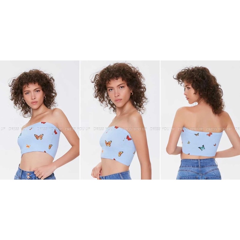 Áo tube croptop F21