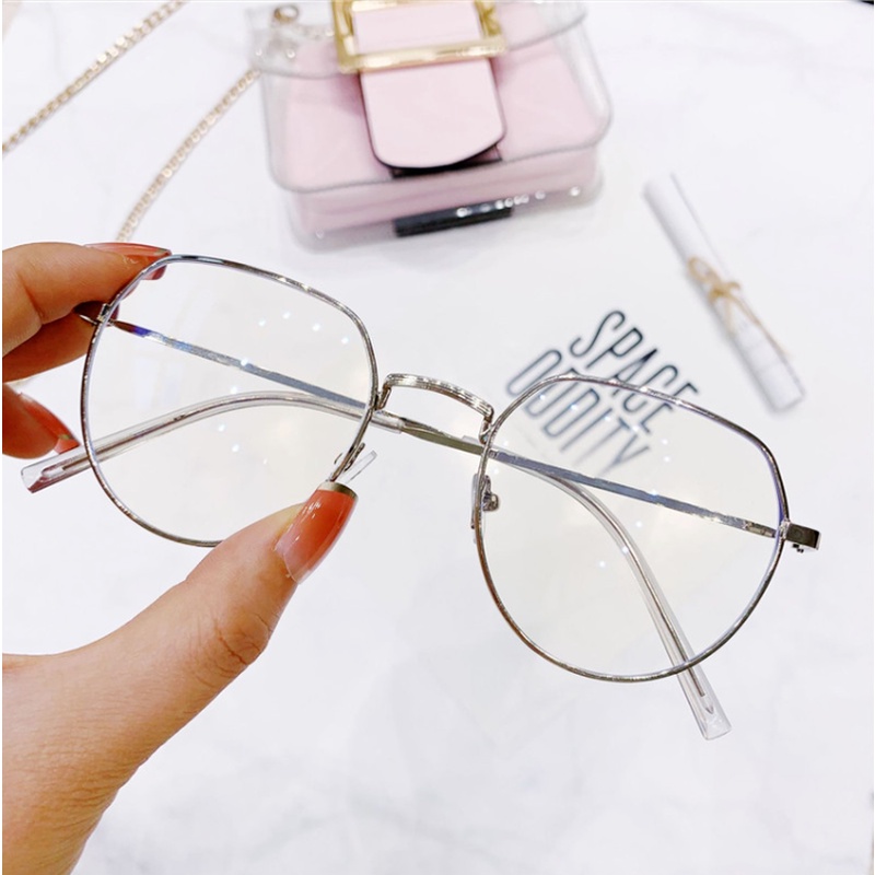 Mắt kính gọng kim loại chống tia bức xạ/ ánh sáng xanh thời trang dành cho nam và nữ