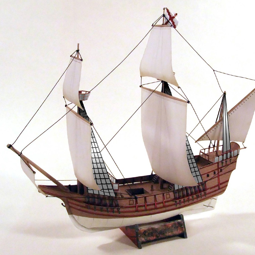 Mô hình giấy quân sự tàu thuyền Spanish Galleon ver 2