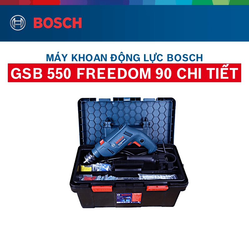 Máy khoan động lực Bosch GSB 550 FREEDOM 90 chi tiết