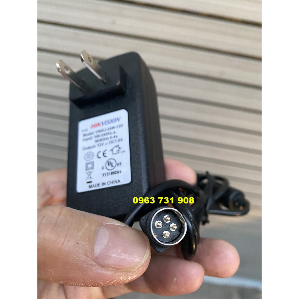 Sạc nguồn đầu ghi camera Hikvison 12V 1.5A