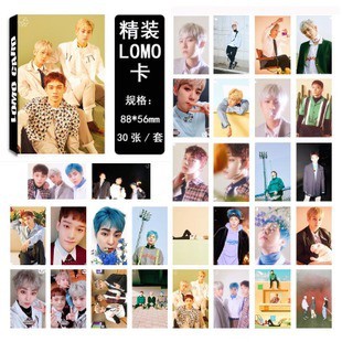 Lomo EXO CBX bộ ảnh hộp 30 ảnh thẻ hình quà tặng xinh xắn, dễ thương