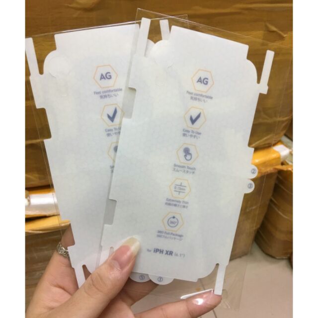 Miếng dán PPF full viền chống vân tay AG cho iPhone Xr/ 11 (6.1) (mặt sau)