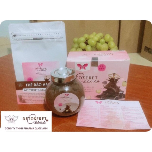 Kẹo Giảm Cân Detoxeret Chokolade - Bảo Hành 100%