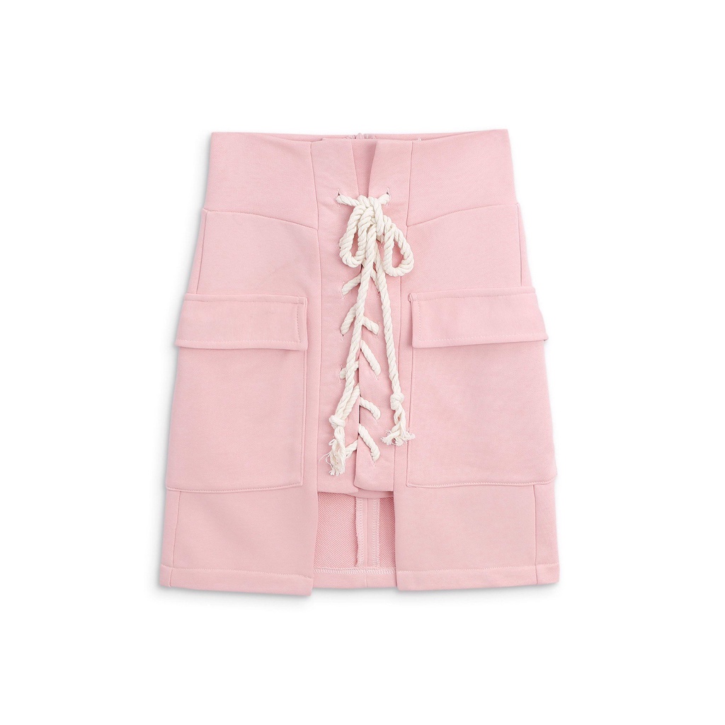 Chân Váy Nữ Thắt Dây Mini A-Line Skirt , Chất Nỉ Chân Cua Dày Dặn ,WV000007, SOMEHOW