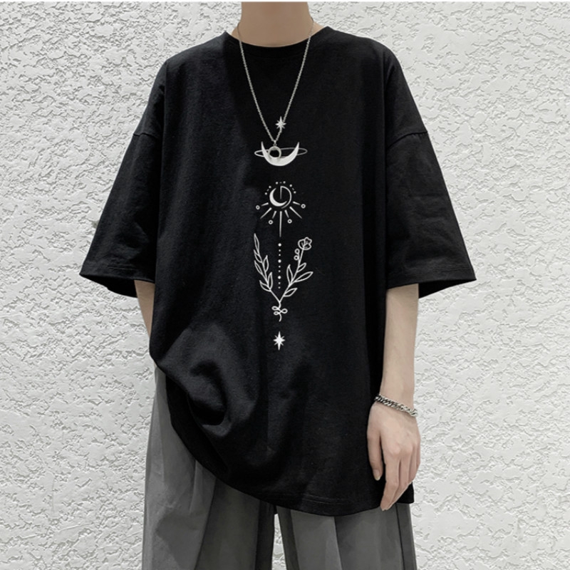 【M-5XL】Áo Thun Nam Ngắn Tay Thời Trang Dành Cho Nam Fashion Unisex Áo Mùa Hè Bigsize Simple Áo Phông Form Rộng Hàn Quốc