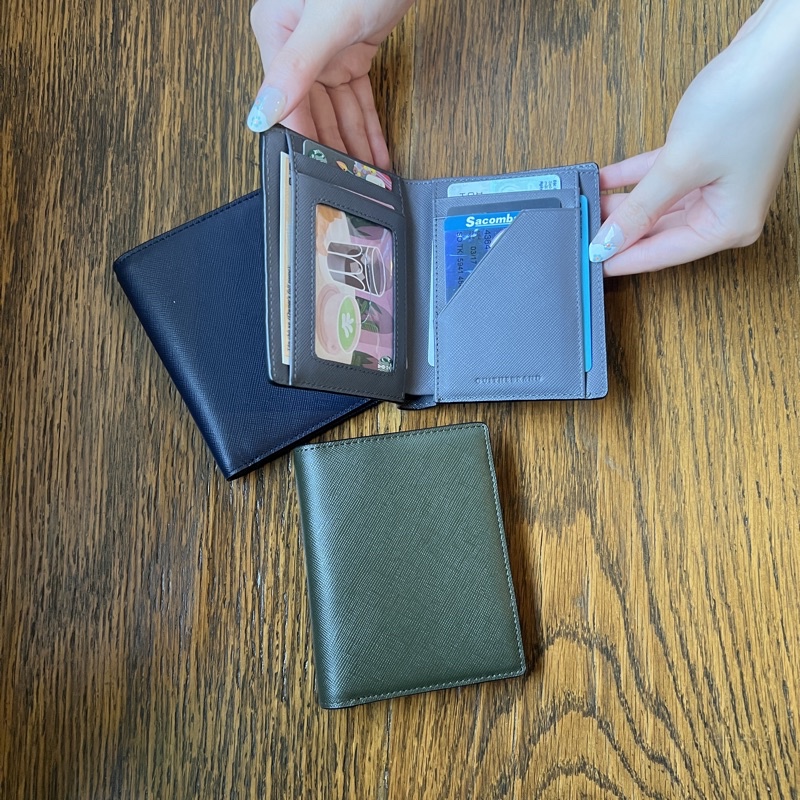 Juro Stand Wallet - Ví Dáng Đứng Da Thật Saffiano Thiết Kế Độc Quyền Bởi Ouithebrand