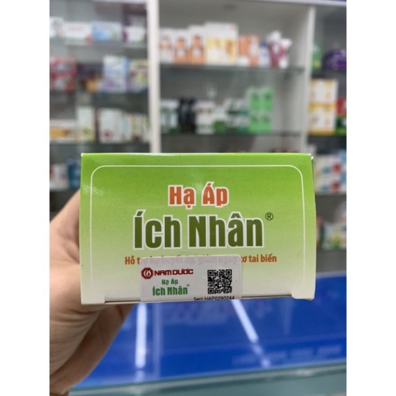 [Chính hãng] Hạ Áp Ích Nhân- Hỗ trợ giảm huyết áp, ngừa tai biến từ địa long, Nattokinase và thảo dược hộp 40 viên