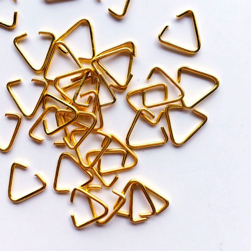 Set 100 Khuyên Sắt Hình Tam Giác 18 Thước Làm Trang Sức
