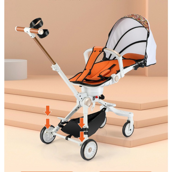 Xe đẩy đi dạo cao cấp 2 chiều Baobaohao Only V5 / V22 ngả