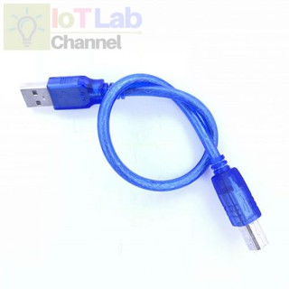 Cáp USB A qua USB B dài 30cm (Arduino UNO)