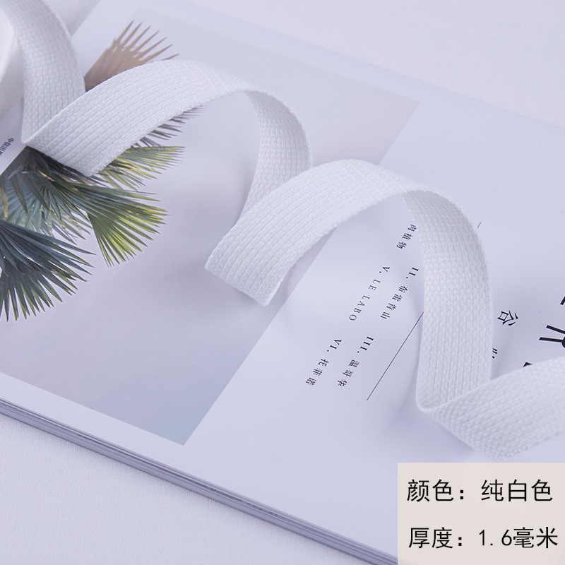 Cuộn Dây Ruy Băng Cotton 2.5cm×1m Dùng May Túi Xách Thủ Công