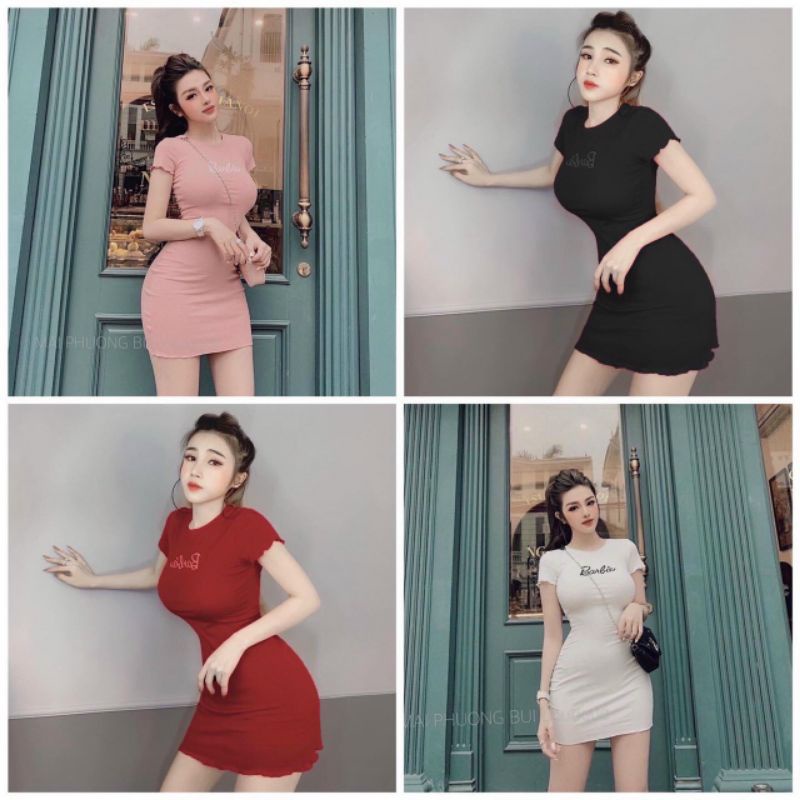 💥💥ĐẦM BODY TAY VIỀN BÈO