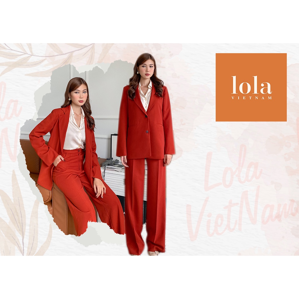 Set Áo Vest Trơn Basic  Kèm Quần Dài Form Oversize Thời Trang Phong Cách Hàn Quốc Cho Nữ Nhiều Màu Tùy Chọn Lola Vietnam