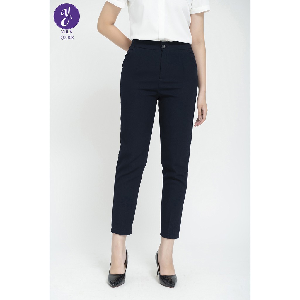 Quần Âu Nữ Công Sở Lưng Cao Dáng Baggy Nhẹ Vải Co Giãn Không Bai Xù Q21.02 | BigBuy360 - bigbuy360.vn