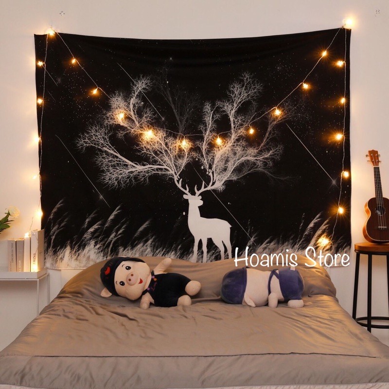 🌻Tranh vải treo tường 150 x 130🌻 thảm treo tường trang trí theo phong cách Vintage🍃