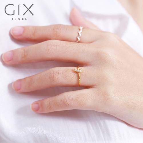 Nhẫn gợn sóng dễ thương phong cách Gix Jewel SPGN100