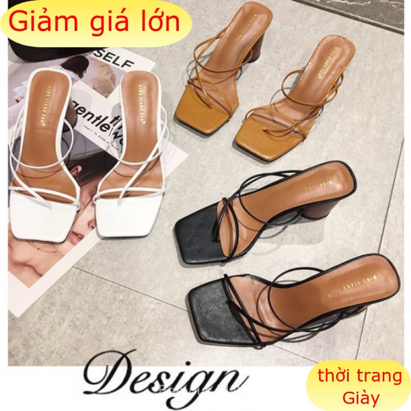 Giày Cao Gót 7cm Kiểu Phương Tây Thiết Kế Xinh Xắn Cho Nữ