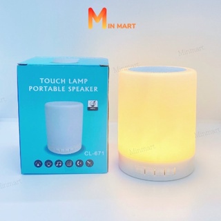 Đèn ngủ để bàn có loa bluetooth, loa bluetooth nhấp nháy theo nhạc kèm đồng hồ báo thức cực chill