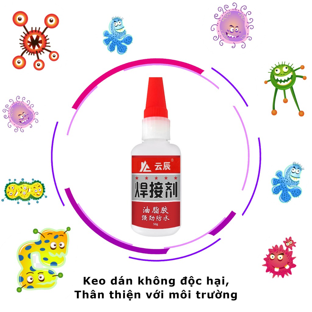 Keo dán đa năng siêu dính, keo nước dính nhanh, an toàn không độc hại YC-065 hàng nội địa Trung