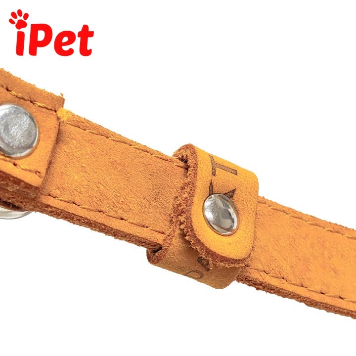 Vòng Cổ Bằng Da Bò 100% Cho Chó Từ 5-15kg - iPet Shop