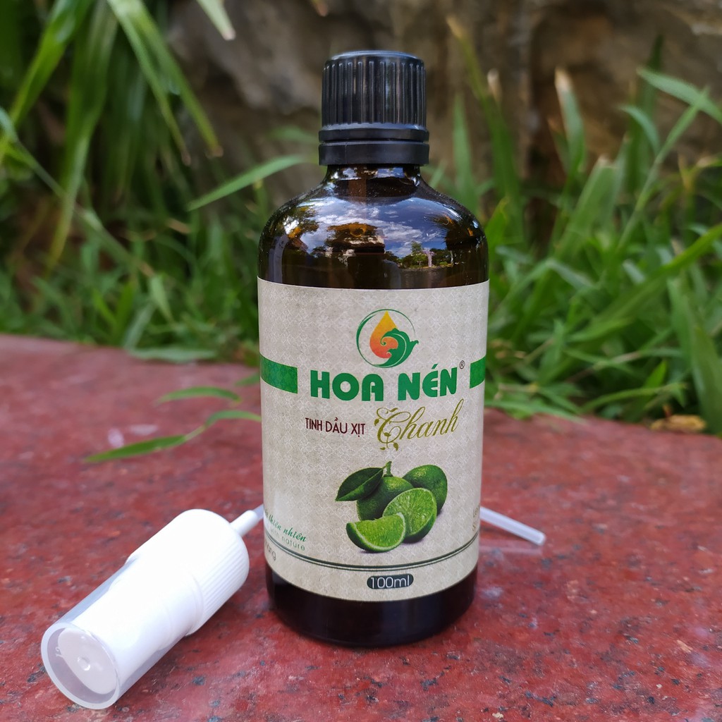 Tinh dầu chanh xịt phòng Hoa Nén100ml _Tinh dầu thiên nhiên giúp khử mùi, diệt khuẩn hiệu quả, an toàn