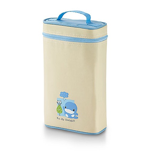 Túi ủ ấm bình sữa bằng vải 2 bình kuku ku5448