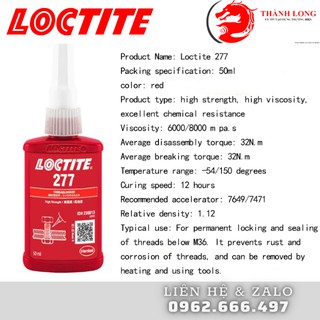 Keo loctite 277 - 50ml