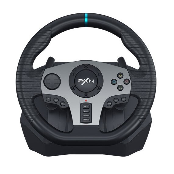 [Mã 254ELSALE giảm 7% đơn 300K] Vô lăng chơi game PXN V9 Gaming Racing Wheel - Vô lăng 270/900 độ , pedal chân côn , số