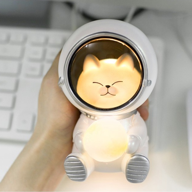 Đèn ngủ mèo, gấu phi hành gia siêu kute