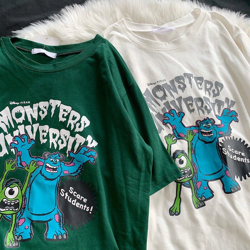 Áo Phông Monsters 2 Màu Trắng + Xanh Siêu Đẹp