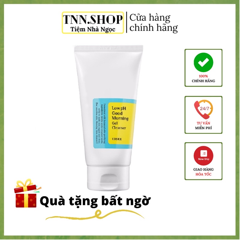 [Mã SRJULY1619 giảm 15K đơn 50K] Sữa Rửa Mặt Dạng Gel Cosrx Low pH Good Morning Gel Cleanser 150ml - Tiệm Nhà Ngọc