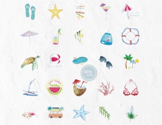 10 Stickers Summer Holiday