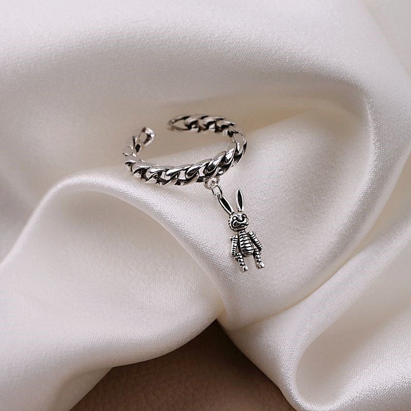 Nhẫn Mạ Bạc 925 Hình Thỏ Xinh Xắn Phong Cách Hàn Quốc | BigBuy360 - bigbuy360.vn