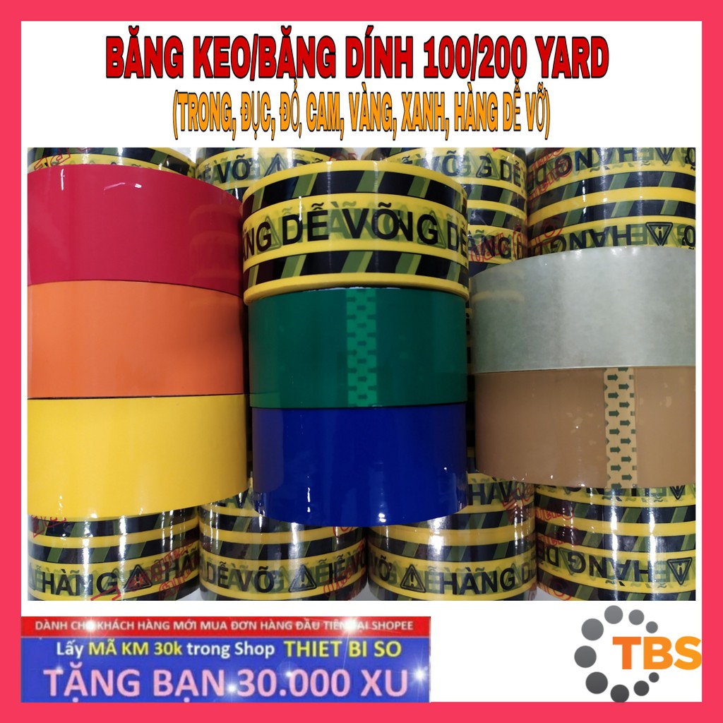 [GIÁ SỐC MỖI NGÀY] BĂNG KEO, BĂNG DÍNH 100/200 YARD