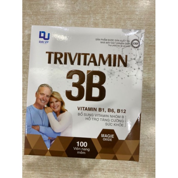 Viên uống TriVitamin 3B Bổ Sung Vitamin B1 B6 B12, Bồi Bổ Cơ Thể, Phục Hồi Sức Khoẻ