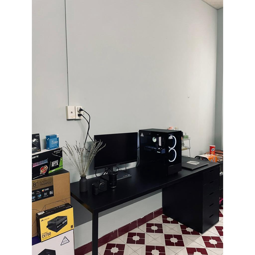 Bàn ikea 1 tủ gỗ mdf