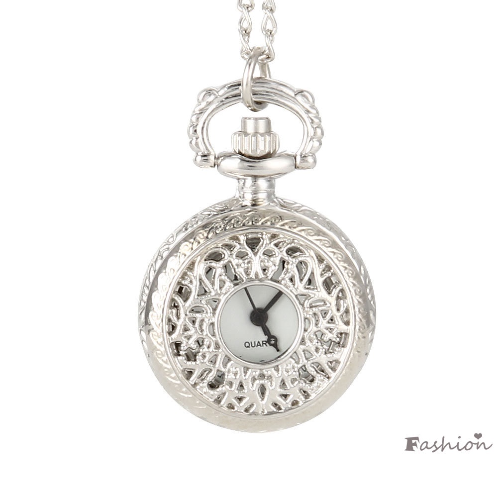 Đồng Hồ Quả Quýt Chạm Khắc Hình Hoa Phong Cách Vintage