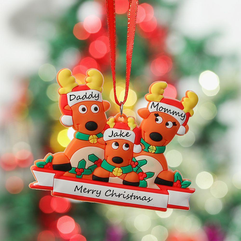 ESPO Phụ Kiện Treo Trang Trí Cây Thông Giáng Sinh Hình Tuần Lộc Dễ Thương