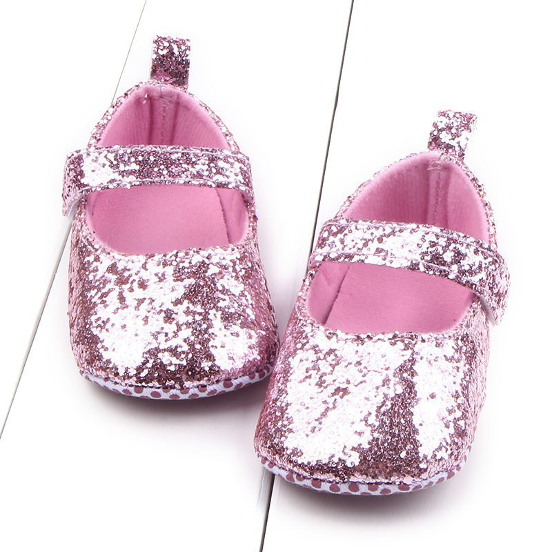Giày búp bê kim tuyến lấp lánh xinh xắn cho bé