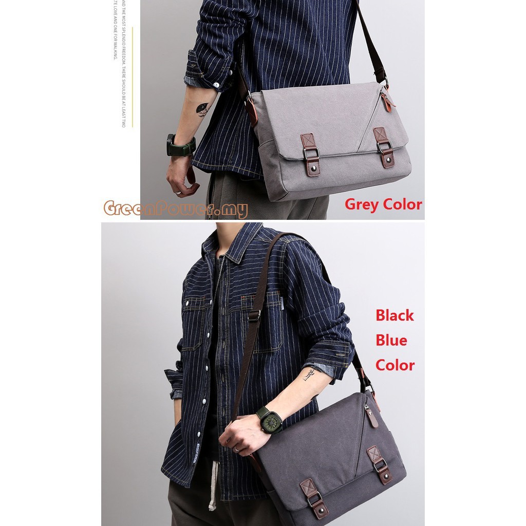 Túi Messenger Vải Bố Cho Nam