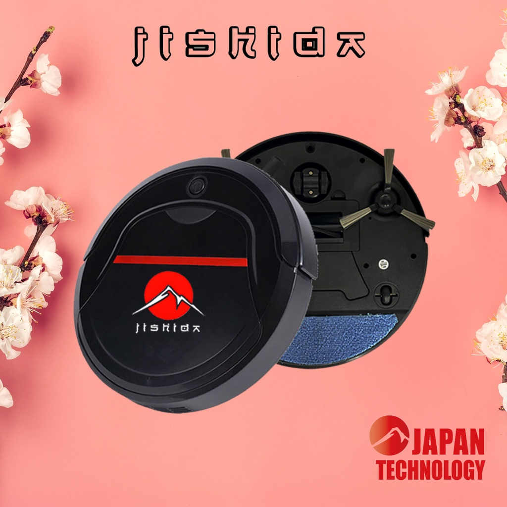 Robot hút bụi lau nhà Nhật Jishida 503 Chổi giữa Chống kẹt Pin trâu 120 phút
