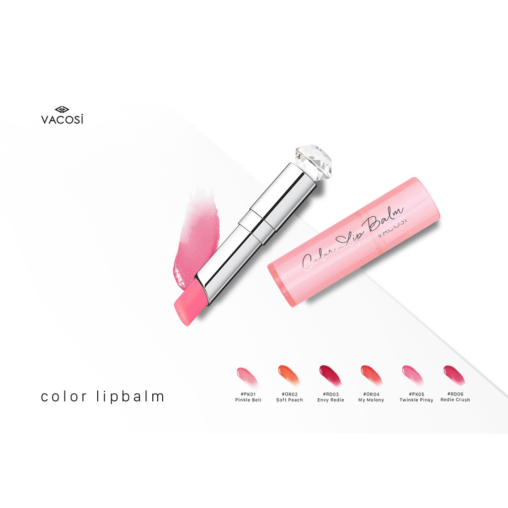 Son Dưỡng Môi Vacosi Color Lip Balm