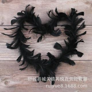 Trang trí dải lông vũ đen