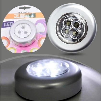 Combo 2 Đèn led loại 4 bóng dán tường sử dụng pin AAA