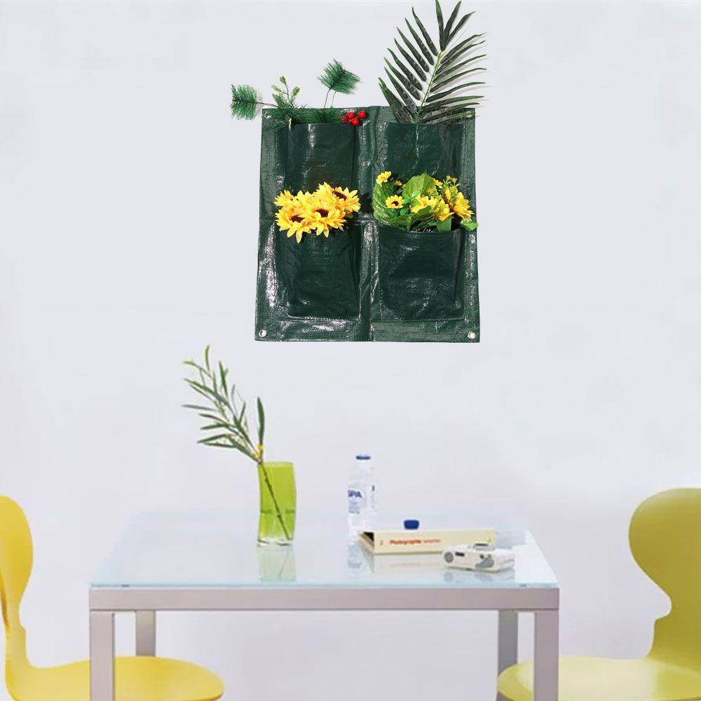 Túi Trồng Cây 24 / 8 / 16 Ngăn Bằng PE Chống Nước Dạng Treo Tiện Dụng